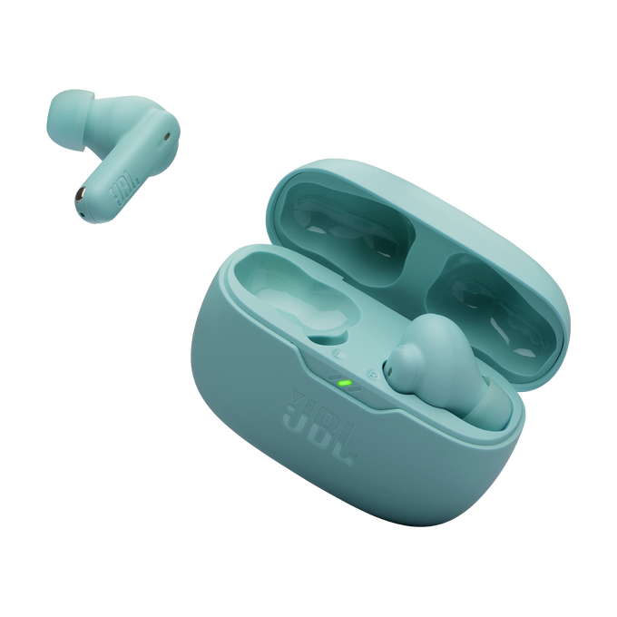 JBL Wave Beam 2 - Blue - True Wireless Noise Cancelling Earbuds - Detailshot 2 image number null